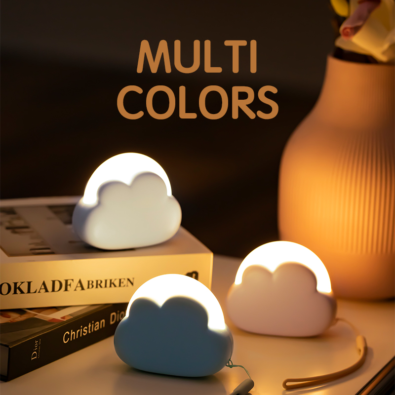 Floating Nightstand With Led Light - Облачный ночник Мини USB беспроводной очаровательный
