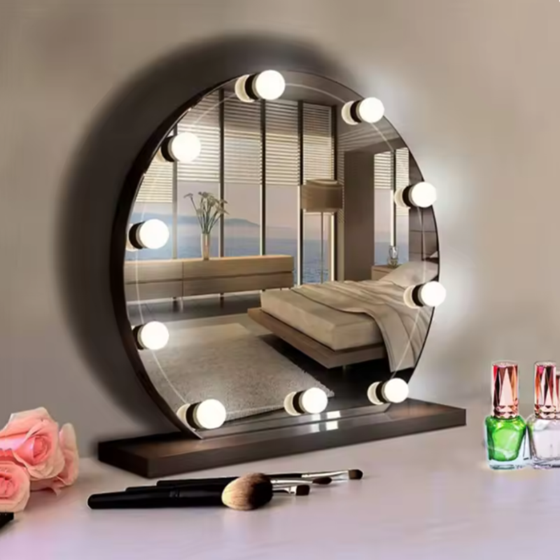 Dressing Table Vanity With Lighted Mirror - Голливудская лампа для макияжа с отсоединяемыми