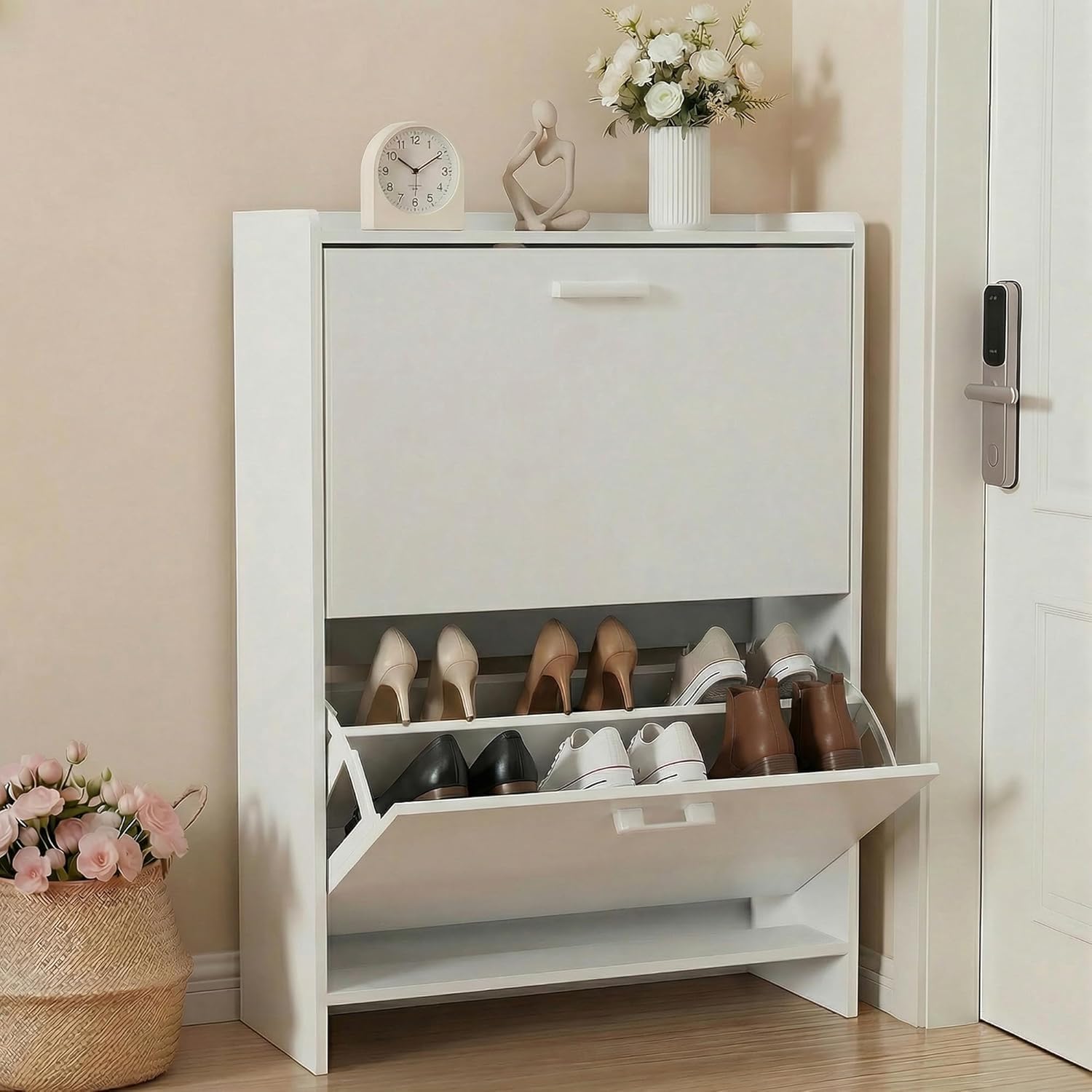 Shoe Rack Cabinet Narrow Entryway - # Узкий шкаф для обуви с