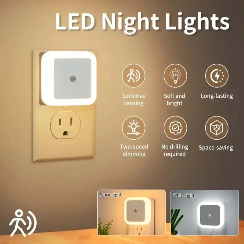 Floating Nightstand With Led Light - 1/6 шт. беспроводной светодиодный ночник с