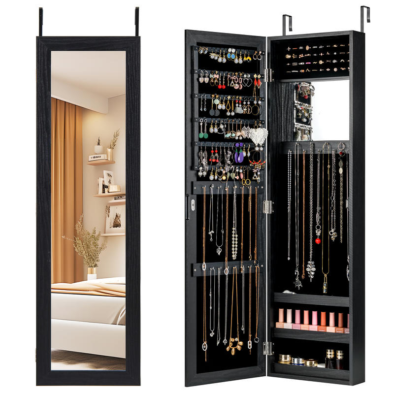Full Length Mirror Jewelry Armoire - Настенный шкаф-арморе для украшений из МДФ