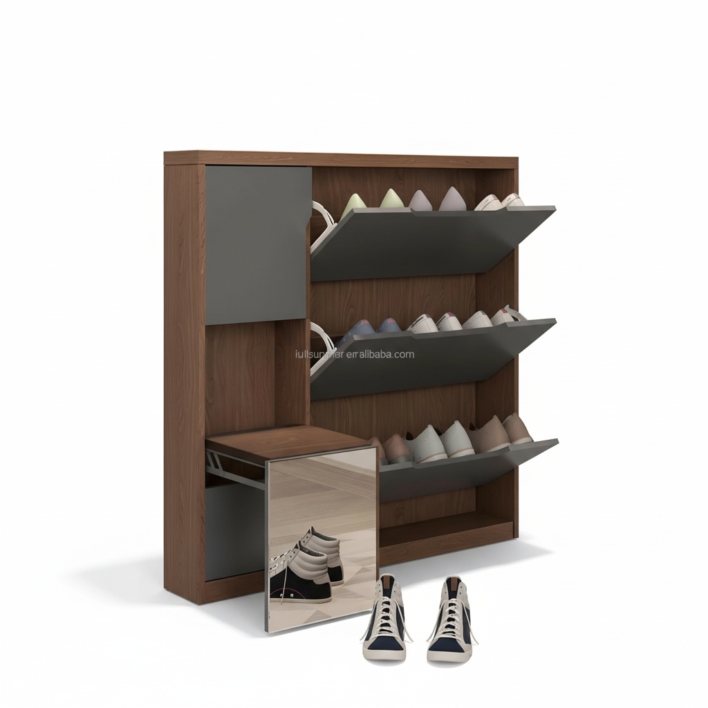 Shoe Rack Cabinet Narrow Entryway - Узкий шкаф для обуви, 17 см/6,7