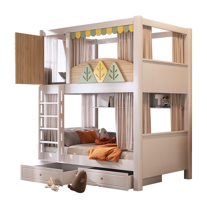 Bunk Bed With Stairs And Slide - Современная детская двухъярусная кровать в стиле
