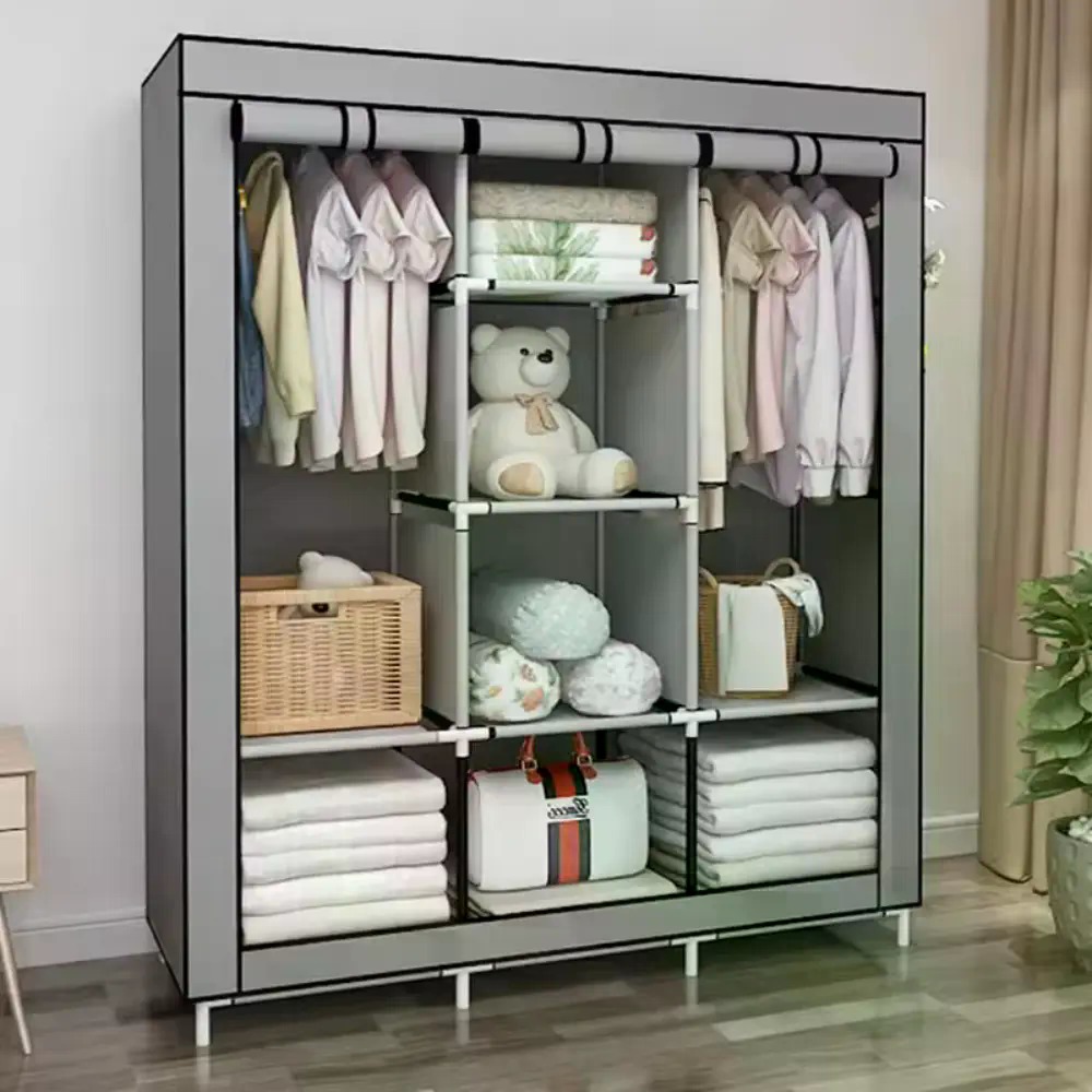 Wardrobe Closet Portable Fabric Cover - 64-дюймовый переносной шкаф из нетканого материала