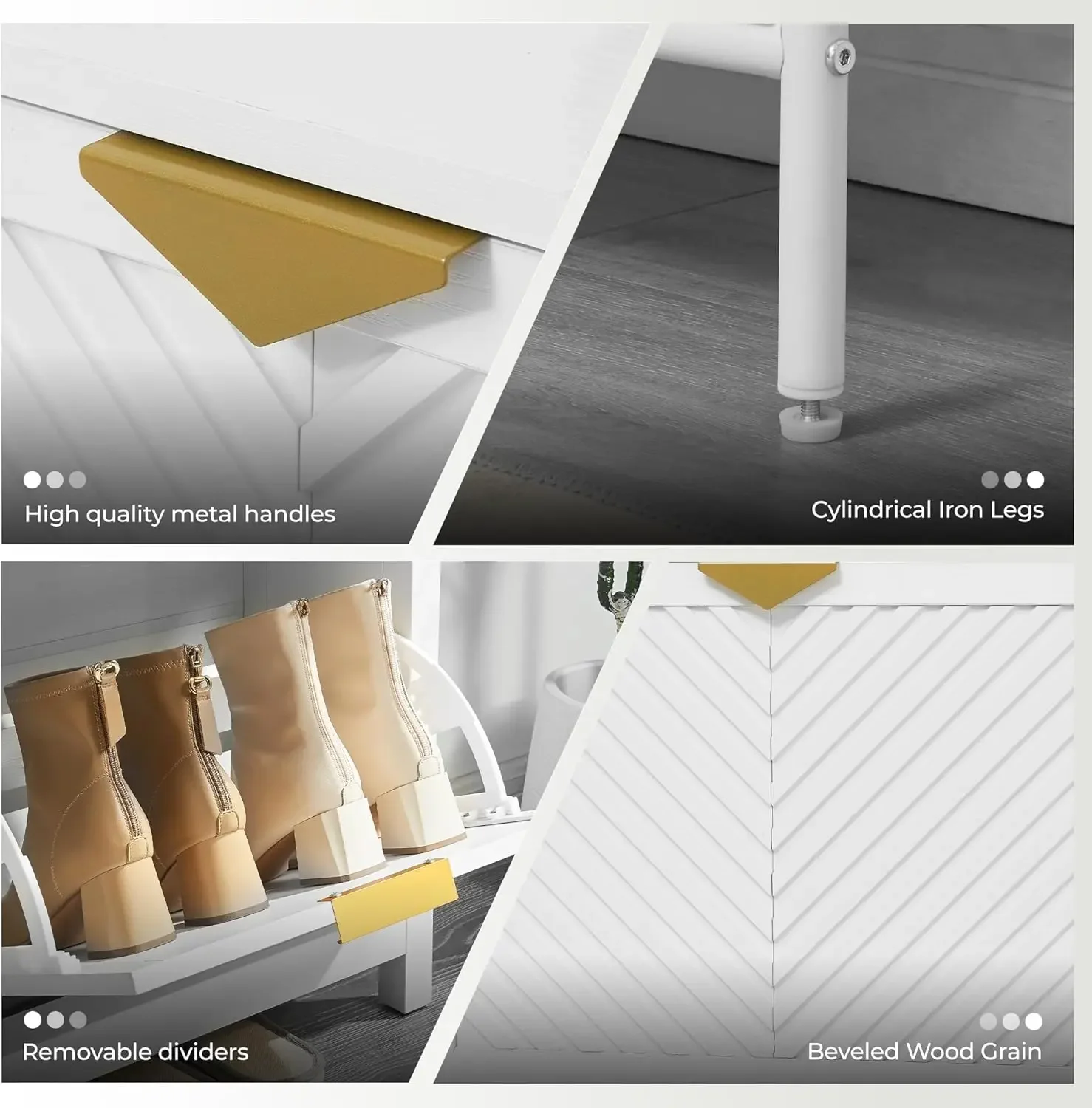 Тумба для обуви с 4 откидными  – обзор и цена Shoe Rack Cabinet Narrow Entryway