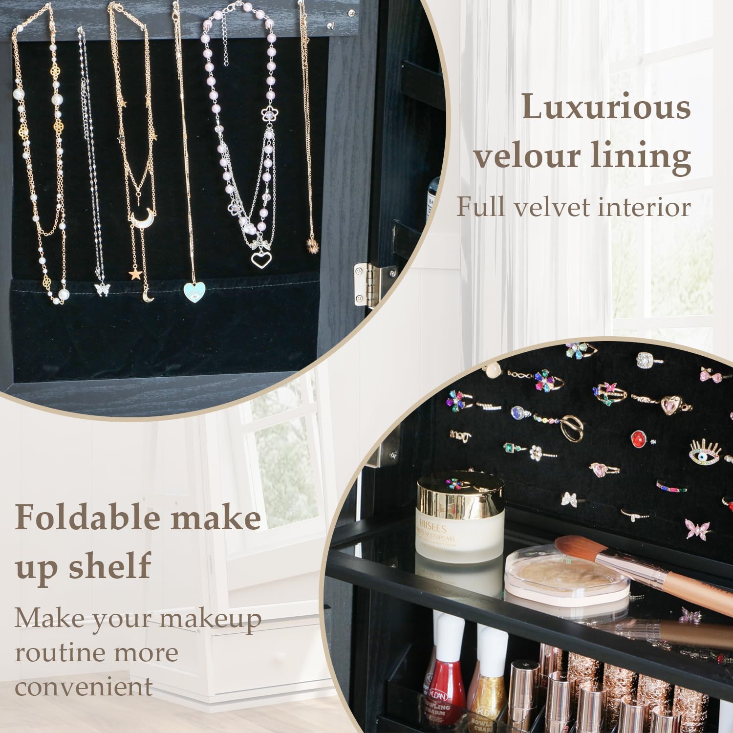 Напольный шкаф для украшений с – обзор и цена Full Length Mirror Jewelry Armoire