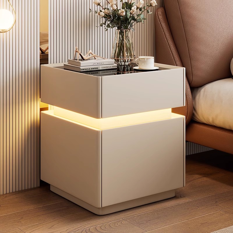 Интеллектуальная прикроватная  – обзор и цена Solid Wood Nightstand 2 Drawers