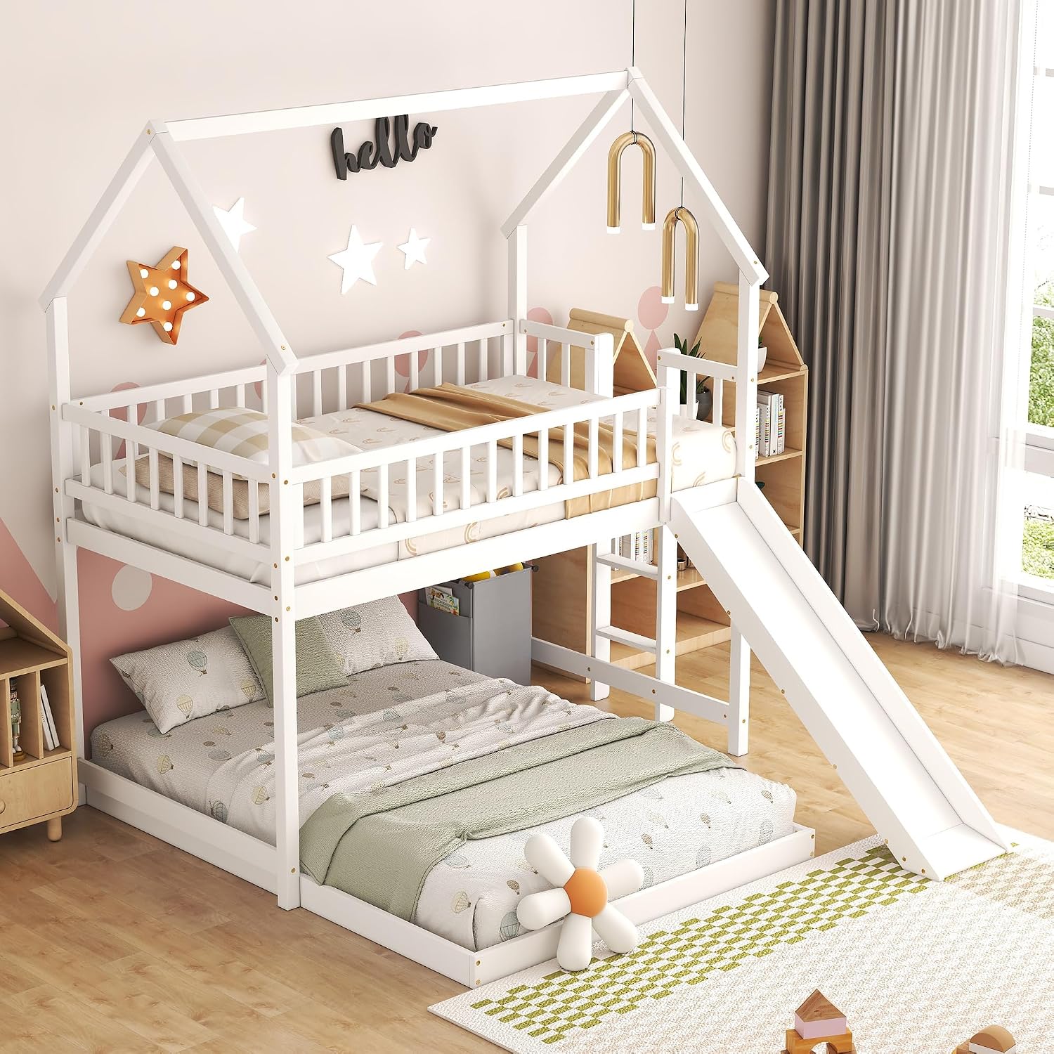 Двухъярусная кровать с лестниц – обзор и цена Bunk Bed With Stairs And Slide