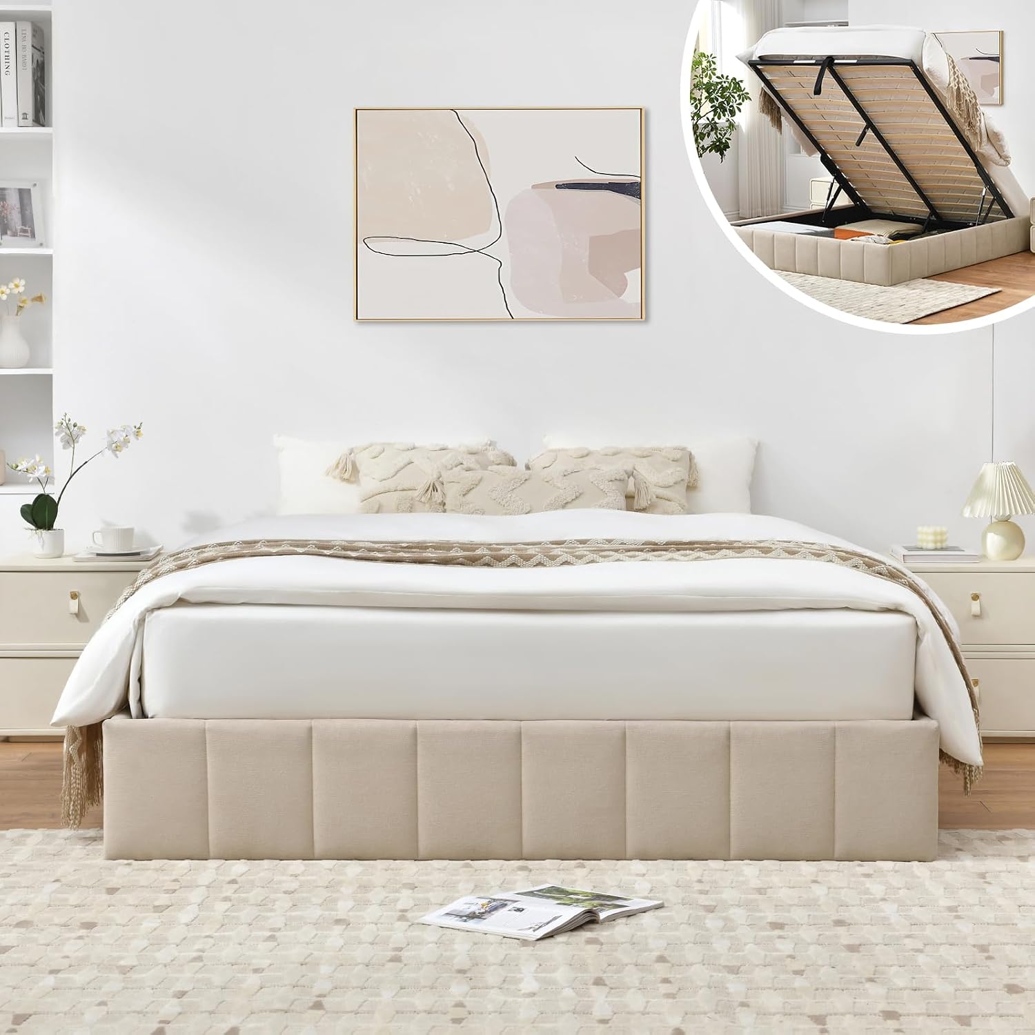 Кровать-платформа с подъемным  – обзор и цена Gas Lift Storage Bed Hydraulic