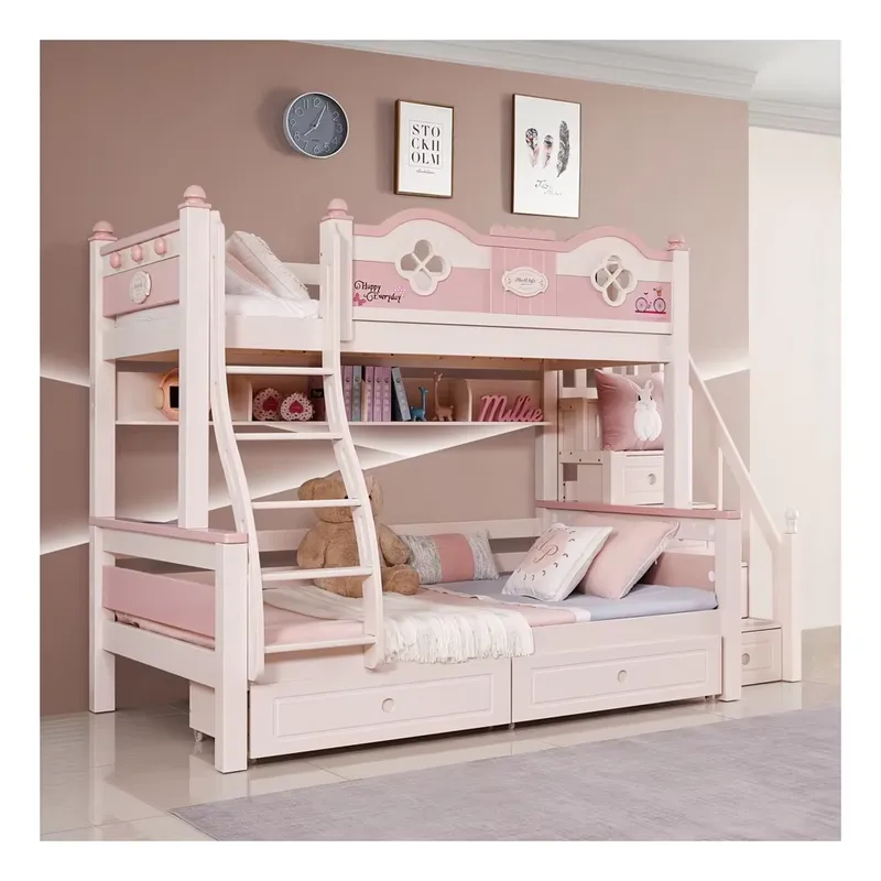Современная роскошная двухъяру – обзор и цена Bunk Bed With Stairs And Slide