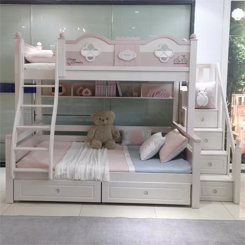 Современная роскошная двухъяру – обзор и цена Bunk Bed With Stairs And Slide