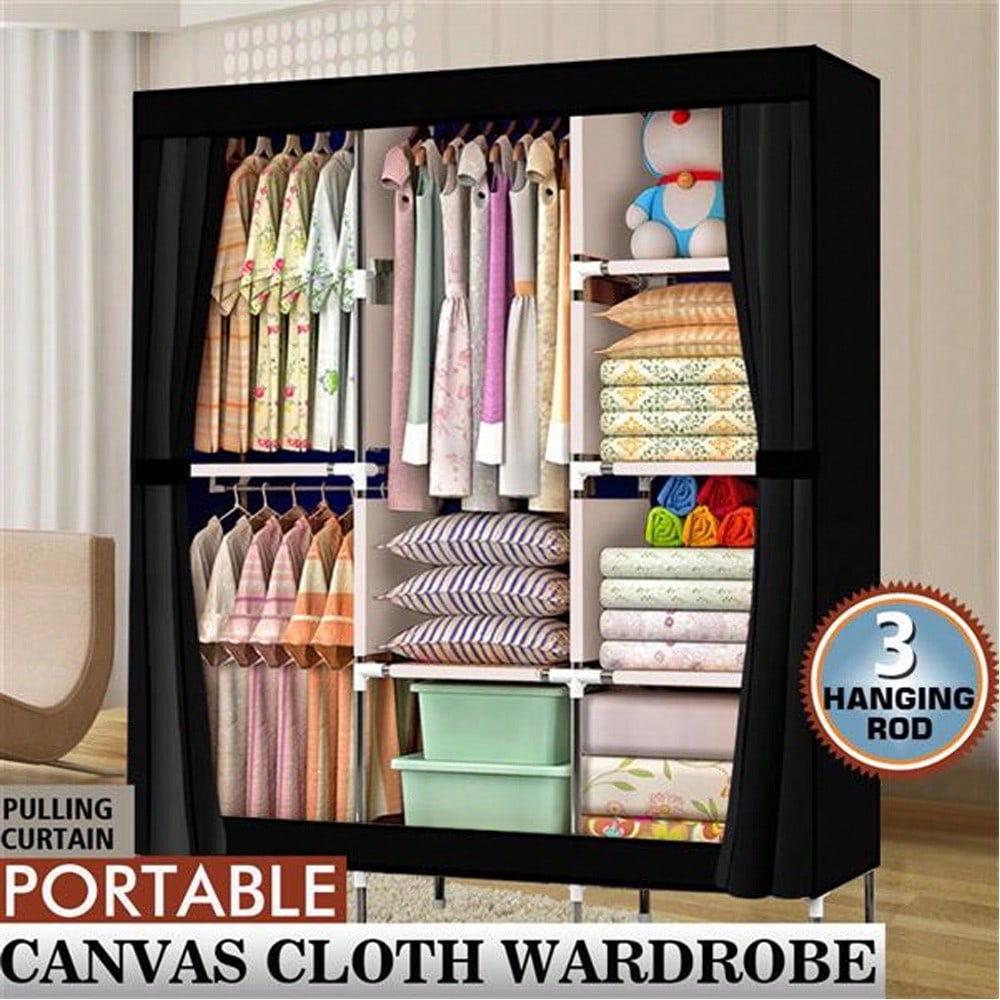 Портативный шкаф-гардероб длин – обзор и цена Wardrobe Closet Portable Fabric Cover