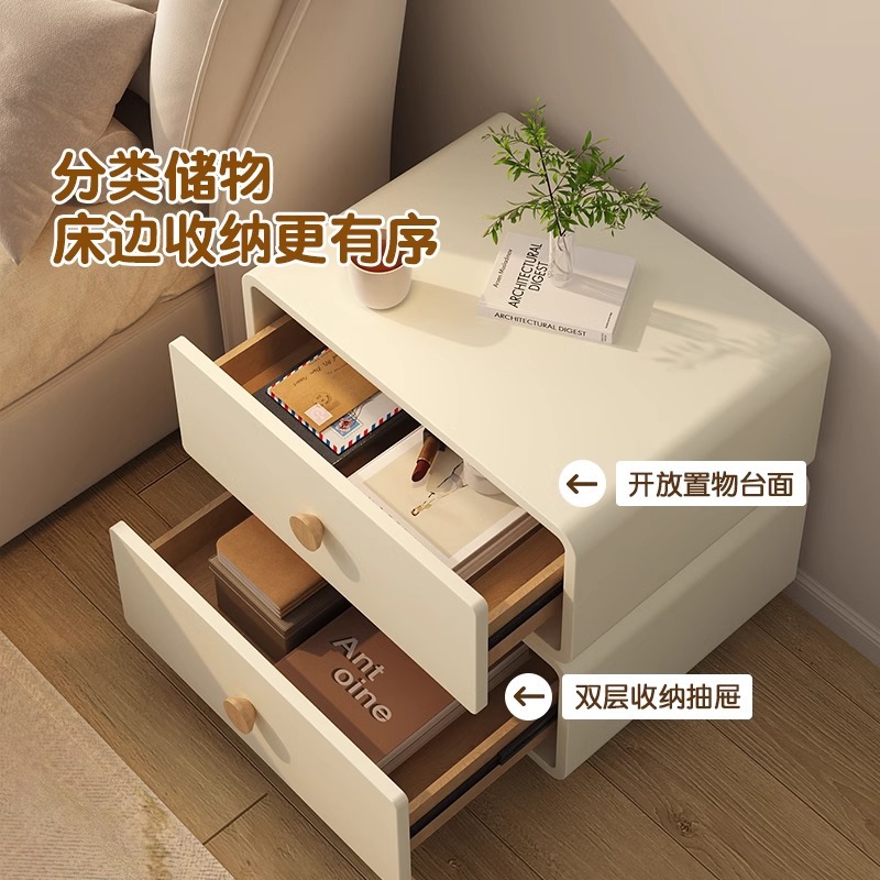 Минималистичная прикроватная т – обзор и цена Solid Wood Nightstand 2 Drawers