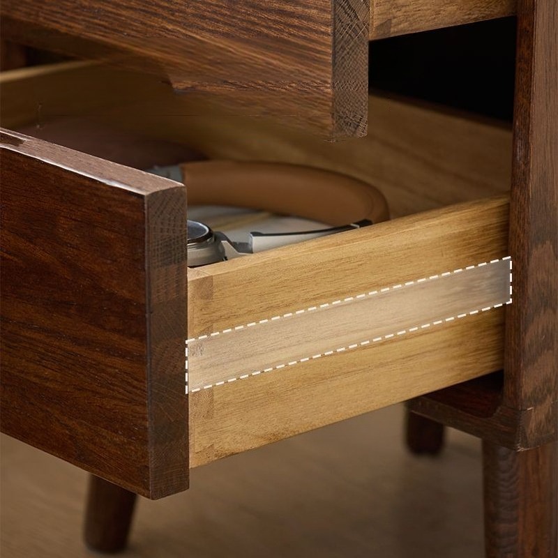 Деревянные прикроватные тумбоч – обзор и цена Solid Wood Nightstand 2 Drawers