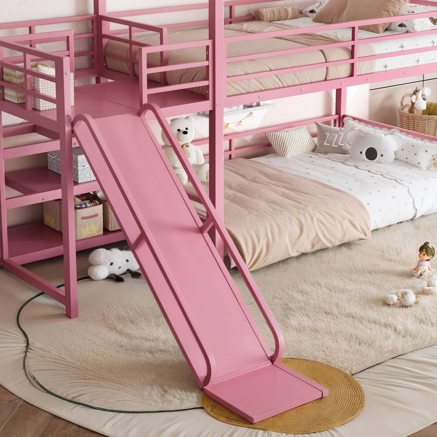 Двухъярусная кровать с горкой  – обзор и цена Bunk Bed With Stairs And Slide