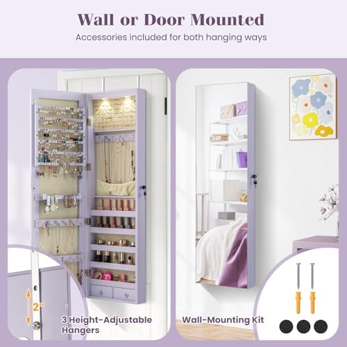 Настенный или напольный шкаф-в – обзор и цена Full Length Mirror Jewelry Armoire