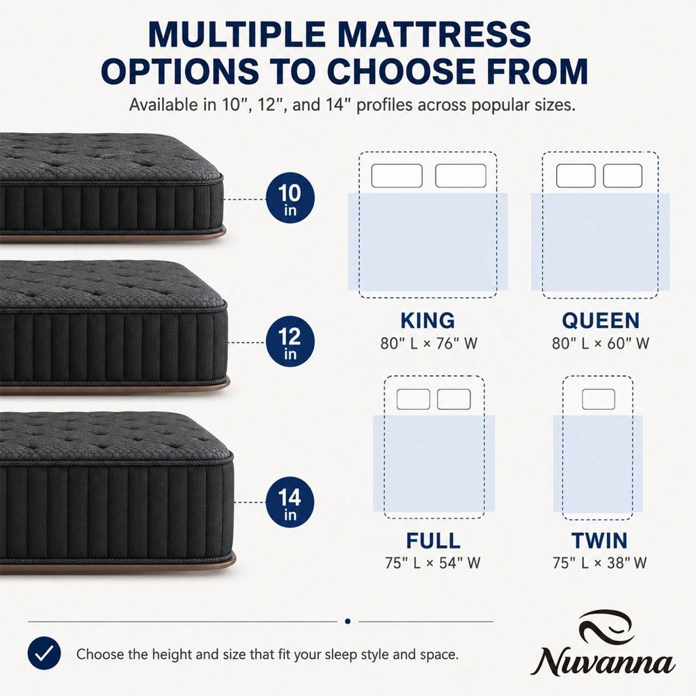 Матрас, размеры 8, 10, 12, 14, – обзор и цена Memory Foam Mattress In A Box Queen