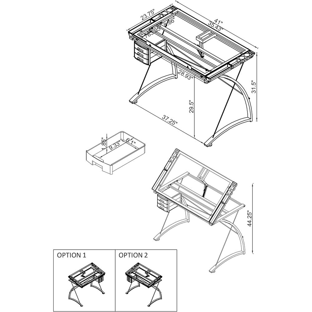 41-дюймовый чертежный стол из  – обзор и цена Tables