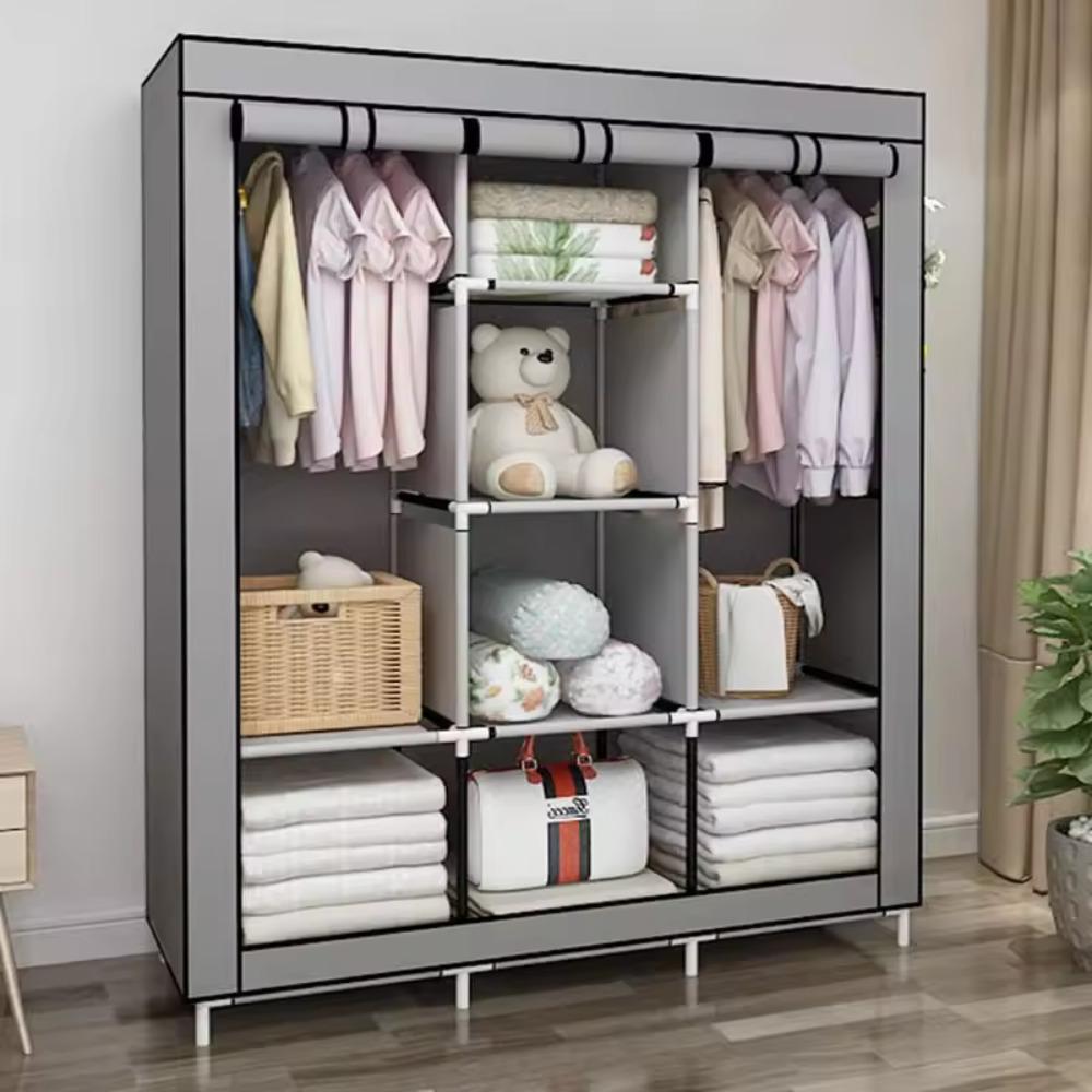 64-дюймовый портативный складн – обзор и цена Wardrobe Closet Portable Fabric Cover