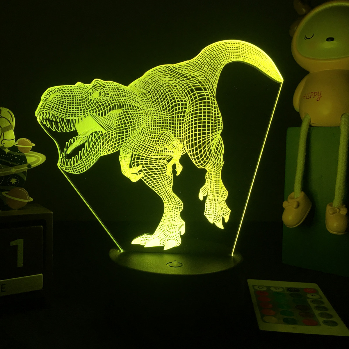 Ночник в виде динозавра 3D, де – обзор и цена Floating Nightstand With Led Light