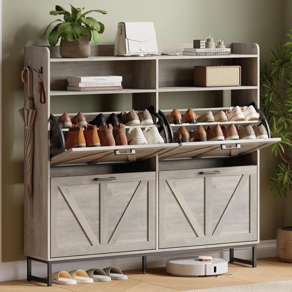 Шкаф для хранения обуви с 4 вы – обзор и цена Shoe Rack Cabinet Narrow Entryway