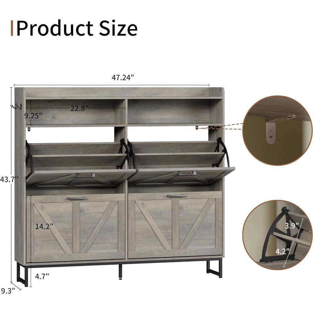Шкаф для хранения обуви с 4 вы – обзор и цена Shoe Rack Cabinet Narrow Entryway