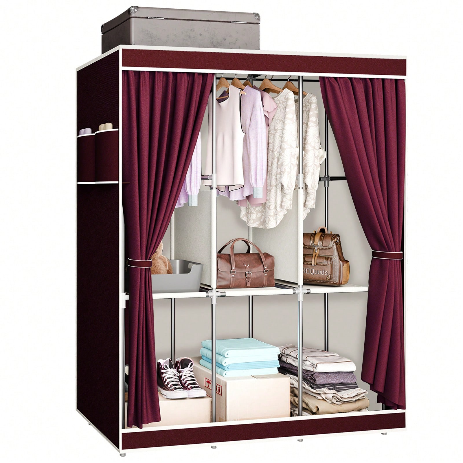 Портативный шкаф-гардероб 65 д – обзор и цена Wardrobe Closet Portable Fabric Cover