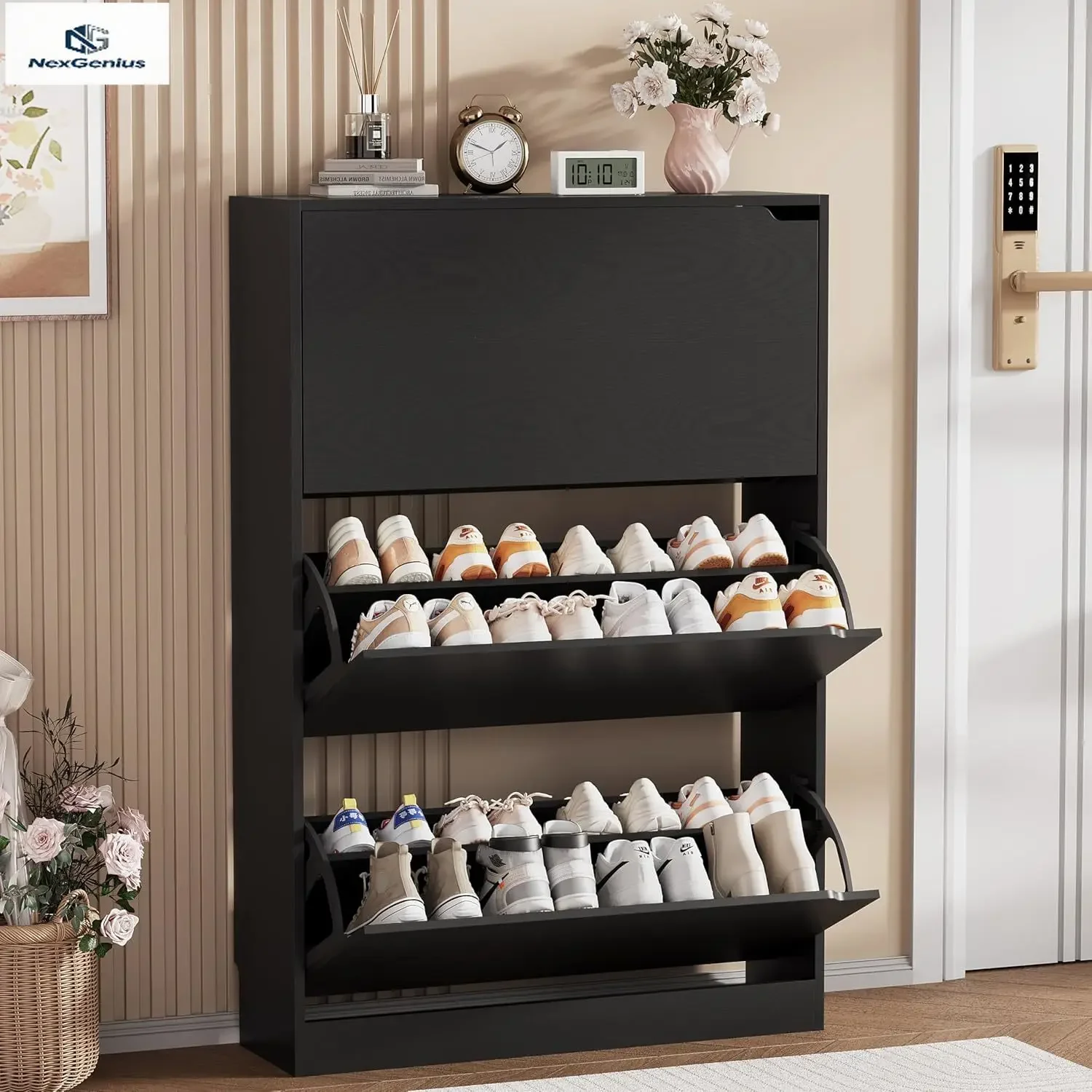 Тумба для хранения обуви, дере – обзор и цена Shoe Rack Cabinet Narrow Entryway