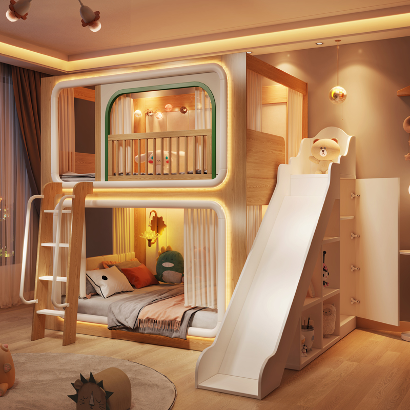 Двухэтажные детские кровати в  – обзор и цена Bunk Bed With Stairs And Slide