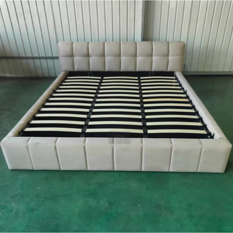 Современная мягкая кровать с о – обзор и цена Gas Lift Storage Bed Hydraulic